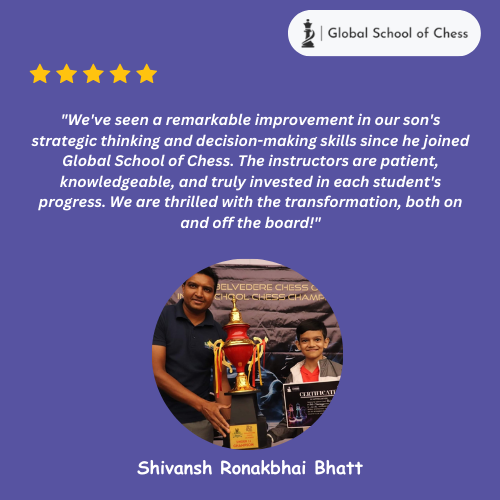 Shivansh Ronakbhai Bhatt (1) Chess Testimonials