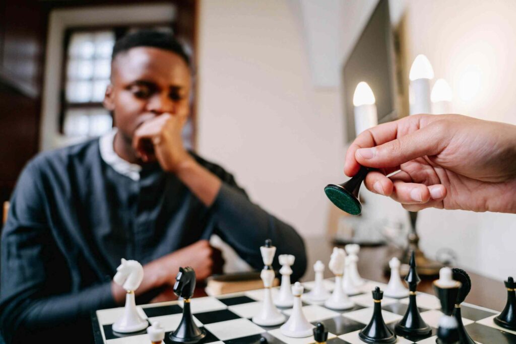 Self-reflection is key to personal growth. In chess, every game is a learning opportunity. Whether you win or lose, the game doesn’t end when the last move is played.