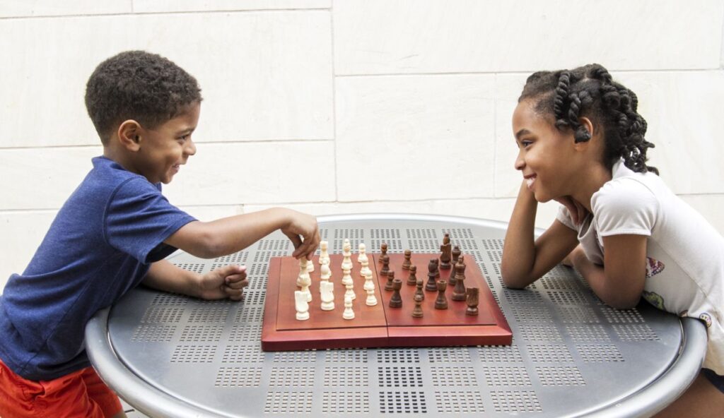 Another significant way chess promotes independent learning in kids is by boosting their self-confidence. When children play chess, they are in control of their own decisions. They don’t rely on teammates or instructions from adults; they must navigate the game independently.