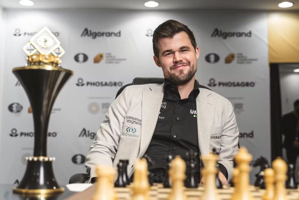 Explore the reign of Magnus Carlsen, a chess genius who has dominated the world stage with unparalleled skill and strategic mastery.