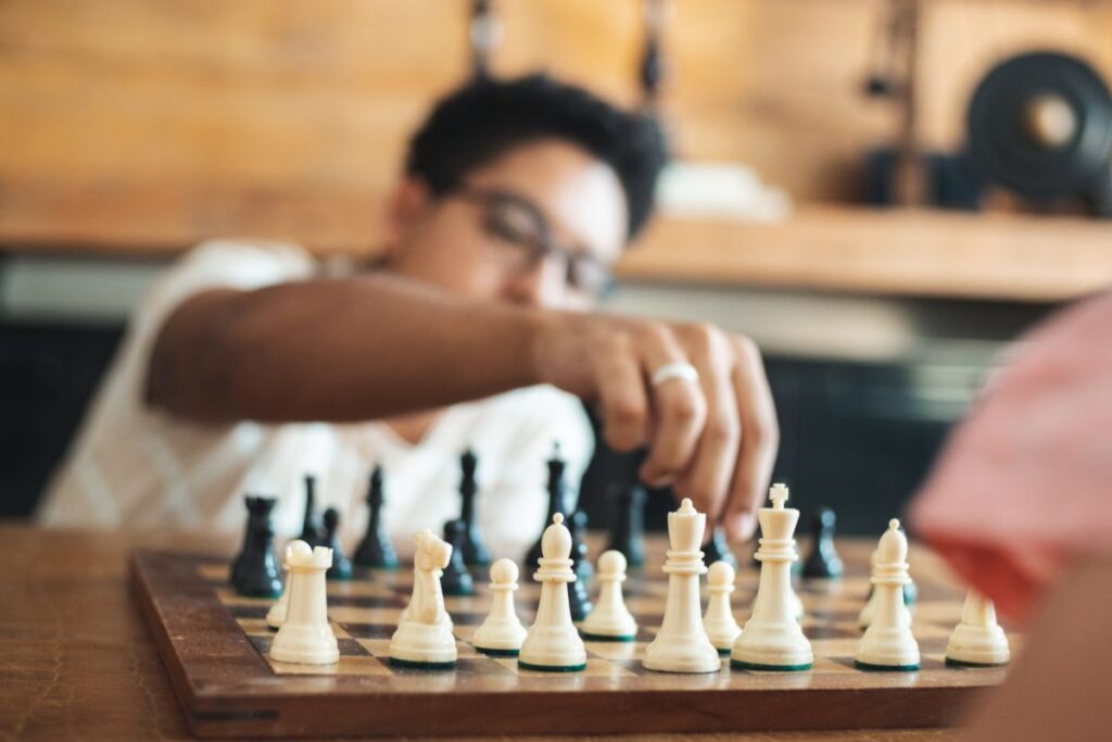 Chess often puts players in situations where they have to make critical decisions quickly. A chess clock limits the time you have to think, forcing you to make important moves under pressure.